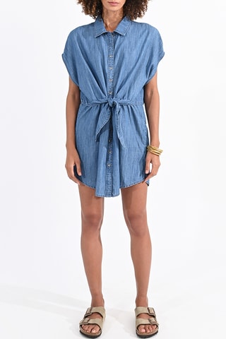 Robe chemise en jean - Bleu - Molly Bracken