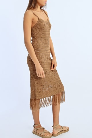 Vestido de tubo - Marrón claro