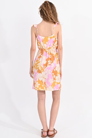 Vestido midi - Mostaza y rosa - Lili Sidonio