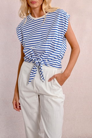 Top - Hemelsblauw en Wit