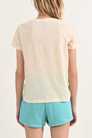 Camiseta - Crudo y verde claro - Lili Sidonio