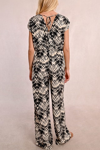 Jumpsuit - Beige en Zwart