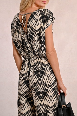 Jumpsuit - Beige en Zwart