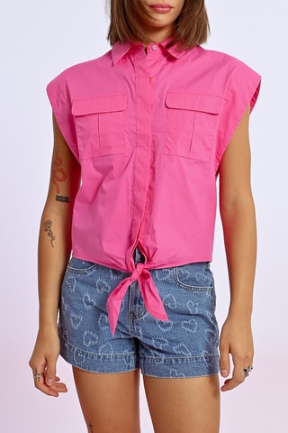 Camisa anudada - Rosa