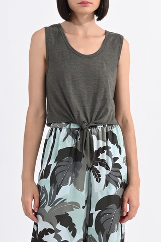 Top anudado - Caqui - Lili Sidonio