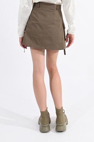 Falda recta - Caqui - Lili Sidonio