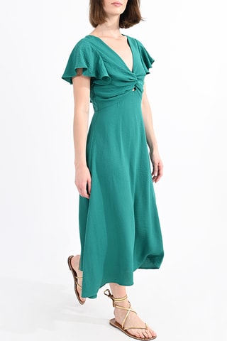 Midi-jurk - Smaragdgroen - Molly Bracken