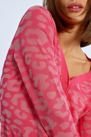 Vest - Fuchsia en Ecru