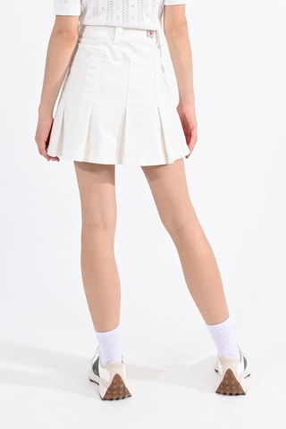 Falda plisada - Blanco - Lili Sidonio