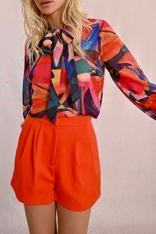 Blusa - Negro y naranja
