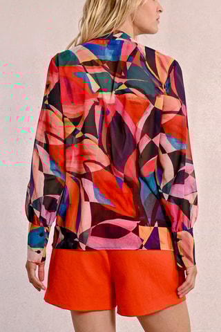 Blusa - Negro y naranja