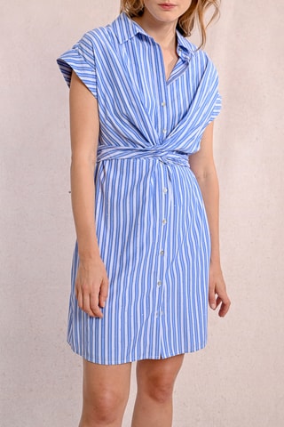 Blouse-jurk - Lichtblauw