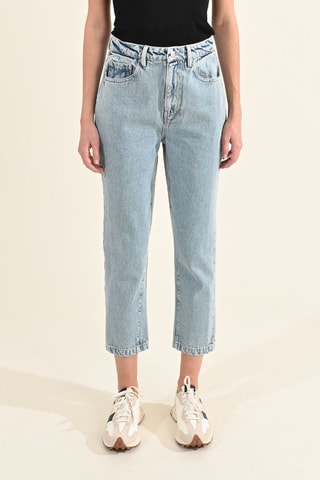 Jean taille haute - Ciel - Molly Bracken