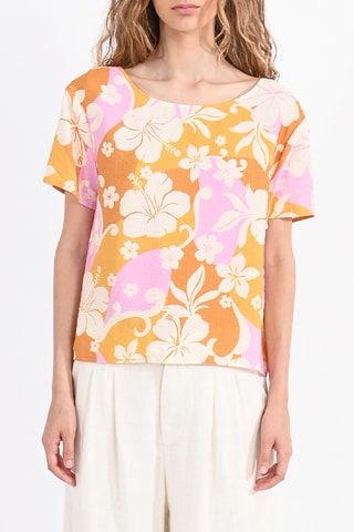 Top - Orange et blanc - Lili Sidonio