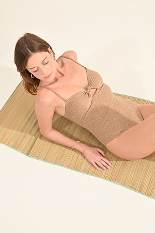 Bañador - Beige y dorado - Molly Bracken