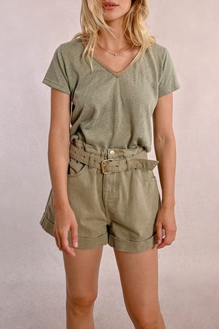 T-shirt - Gemêleerd Kaki