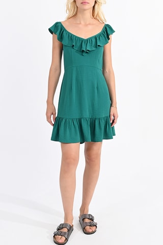 Trapezium Jurk - Smaragdgroen - Molly Bracken