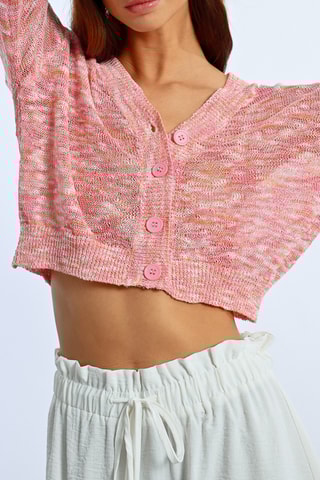 Kort Vest Tie and Dye - Roze