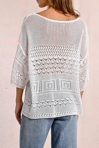 Blusa de guipur - Blanco