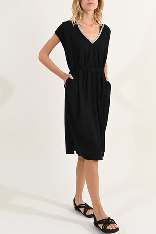 Vestido recto - Negro - Lili Sidonio