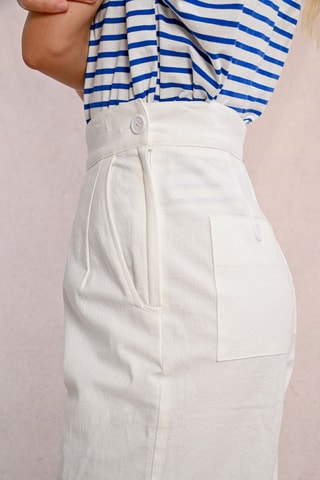 Broek Hoge Taille - Wit