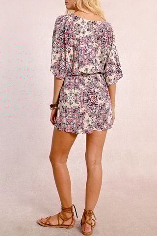 Mono - Beige y azul marino