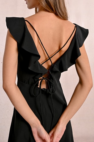 Trapezium Jurk - Zwart