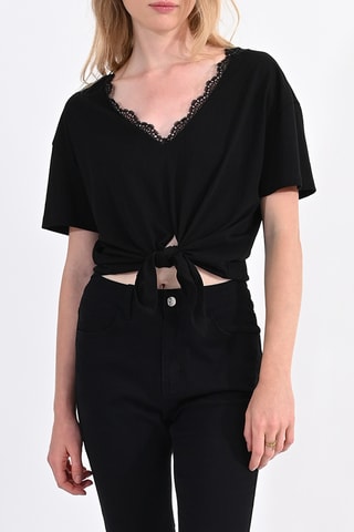 Crop top - Negro - Molly Bracken