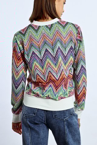 Trui - Steenrood en Ecru