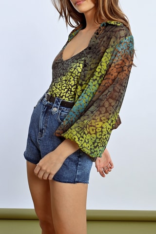 Camisa - Amarillo y verde