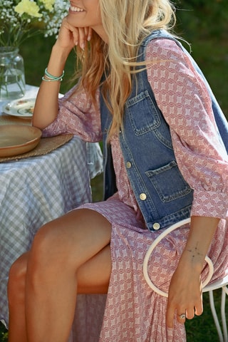 Mouwloos Spijkerjasje - Blauw