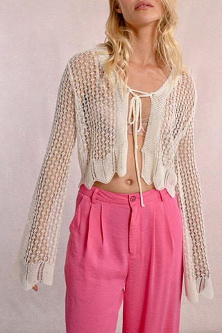 Cárdigan corto - Crudo