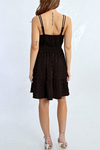 Vestido evasé - Negro