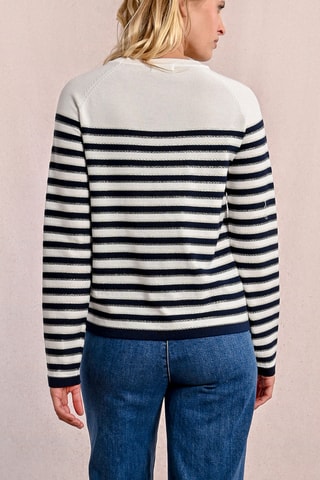 Jersey - Blanco y azul marino