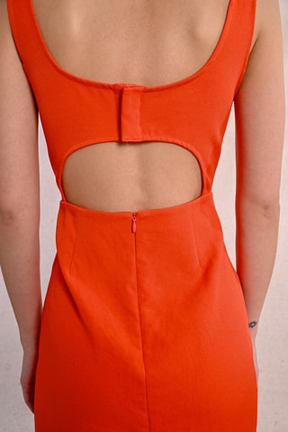 Rechte Jurk - Oranje