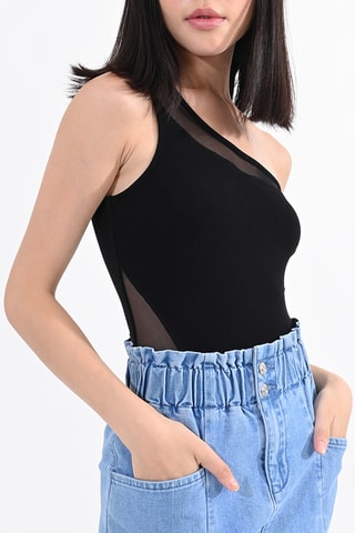 Bañador asimétrico - Negro - Lili Sidonio