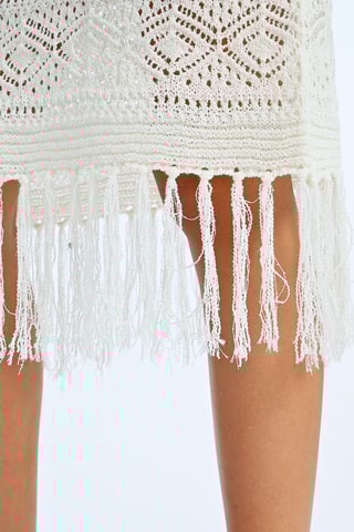 Vestido recto - Blanco