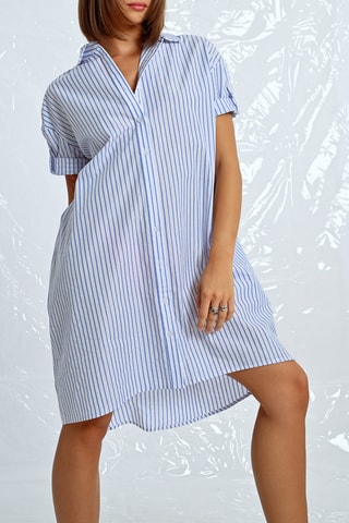 Vestido camisero - Celeste