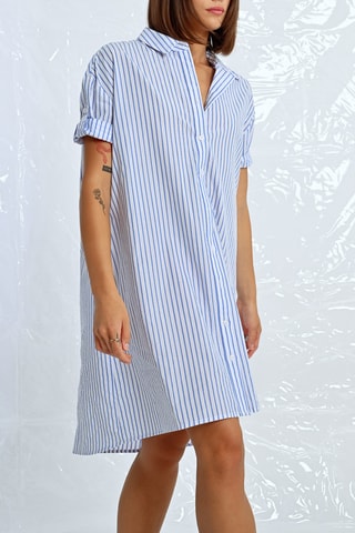 Vestido camisero - Celeste