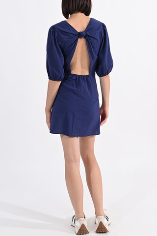 Vestido recto - Azul marino - Lili Sidonio