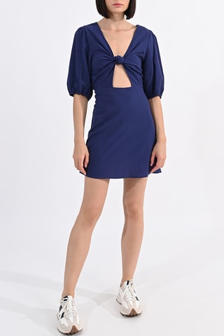 Vestido recto - Azul marino - Lili Sidonio