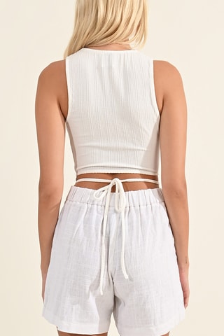 Crop top - Blanco - Lili Sidonio