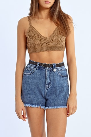 Sujetador deportivo - Marrón