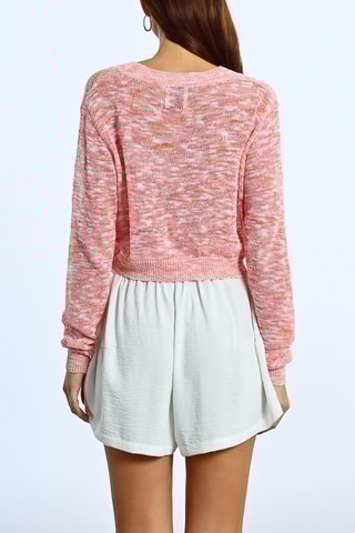 Short de tiro alto - Blanco