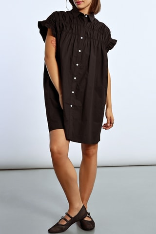 Vestido camisero - Negro