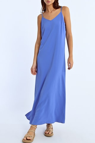Vestido largo - Azul cobalto