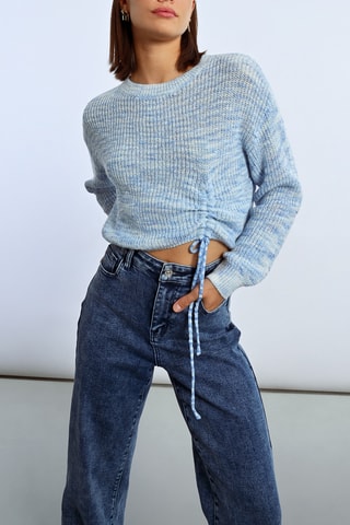 Trui - Gemêleerd Hemelsblauw