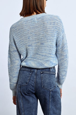 Trui - Gemêleerd Hemelsblauw