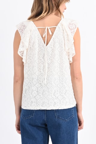 Top de encaje - Blanco - Molly Bracken
