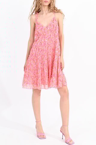 Vestido evasé - Rosa - Lili Sidonio